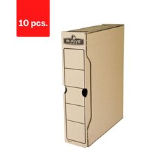 Arhīva kaste FELLOWES, 260 x 80 x 325 mm, brūns iepakojums 10 gab. cena un informācija | Kancelejas preces | 220.lv