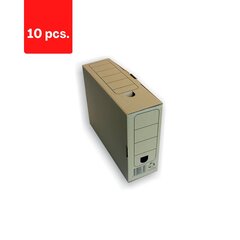Arhīva kaste SMLT, 250 x 85 x 335 mm, brūns iepakojums 10 gab. cena un informācija | Kancelejas preces | 220.lv