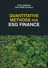 Quantitative Methods for ESG Finance cena un informācija | Ekonomikas grāmatas | 220.lv