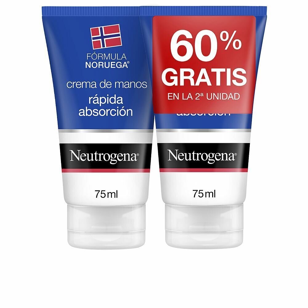 Roku krēms Neutrogena Formula Fast Absorbing 2 x 75 ml цена и информация | Ķermeņa krēmi, losjoni | 220.lv