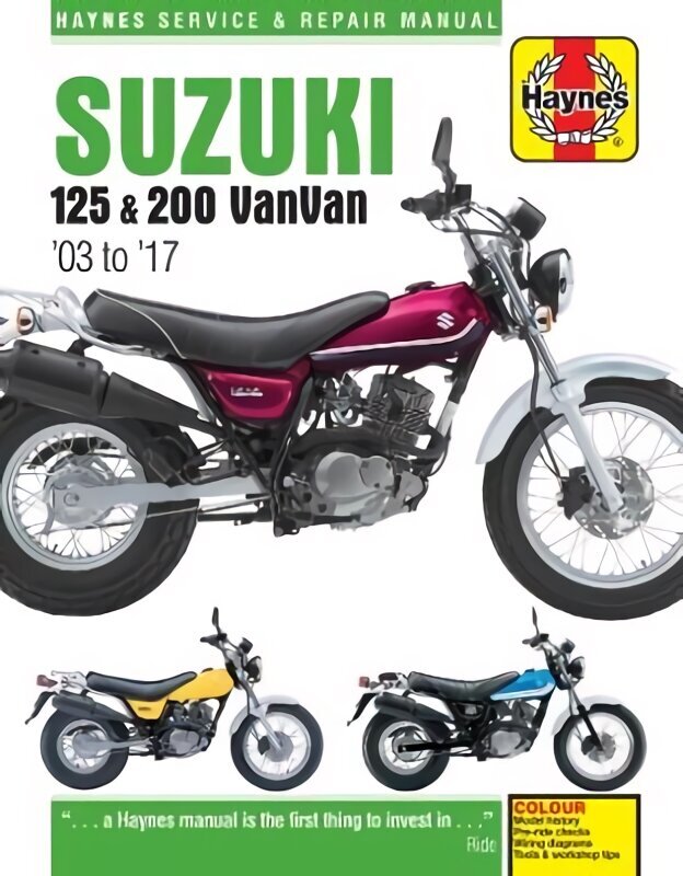 Suzuki RV125/200 Vanvan ('03 - '16) цена и информация | Ceļojumu apraksti, ceļveži | 220.lv
