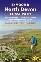 Exmoor & North Devon Coast Path, South-West-Coast Path Part 1: Minehead to Bude (Trailblazer British Walking Guide): Practical walking guide with 55 large-scale walking maps (1:20,000) and guides to 30 towns and villages - planning, places to stay, places цена и информация | Путеводители, путешествия | 220.lv
