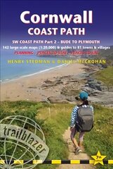 Cornwall Coast Path: British Walking Guide: SW Coast Path Part 2 - Bude to Plymouth Includes 142 Large-Scale Walking Maps (1:20,000) & Guides to 81 Towns and Villages - Planning, Places to Stay, Places to Eat 7th edition цена и информация | Путеводители, путешествия | 220.lv