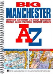 Manchester Big A-Z Street Atlas New 13th edition cena un informācija | Ceļojumu apraksti, ceļveži | 220.lv