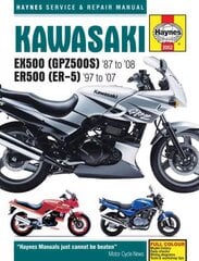 Kawasaki EX500 (GPZ500S) & ER500 (ER-5) (87 - 05) cena un informācija | Ceļojumu apraksti, ceļveži | 220.lv