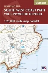 South West Coast Path Map Booklet - Vol 3: Plymouth to Poole: 1:25,000 OS Route Mapping cena un informācija | Ceļojumu apraksti, ceļveži | 220.lv