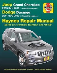 Jeep Grand Cherokee 2005 Thru 2019 and Dodge Durango 2011 Thru 2019 Haynes Repair Manual: Based on Complete Teardown and Rebuild 2nd ed. cena un informācija | Ceļojumu apraksti, ceļveži | 220.lv