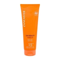 Lancaster Sun Beauty Body Milk SPF15 Sunscreen - Pieniņš iedegumam 175 ml cena un informācija | Sauļošanās krēmi | 220.lv