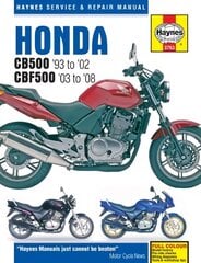 Honda CB500 & CBF500 (93 - 08) cena un informācija | Ceļojumu apraksti, ceļveži | 220.lv