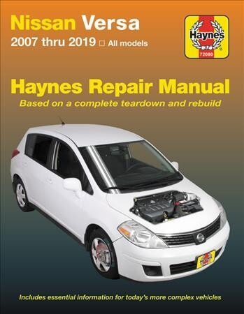 HM Nissan Versa 2007-2019: 2007 Thru 2019, All Models цена и информация | Ceļojumu apraksti, ceļveži | 220.lv