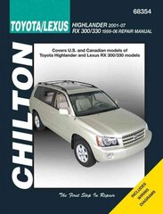 Toyota Highlander & Lexus Rx-330 99-07 (Chilton): 99-07 цена и информация | Путеводители, путешествия | 220.lv