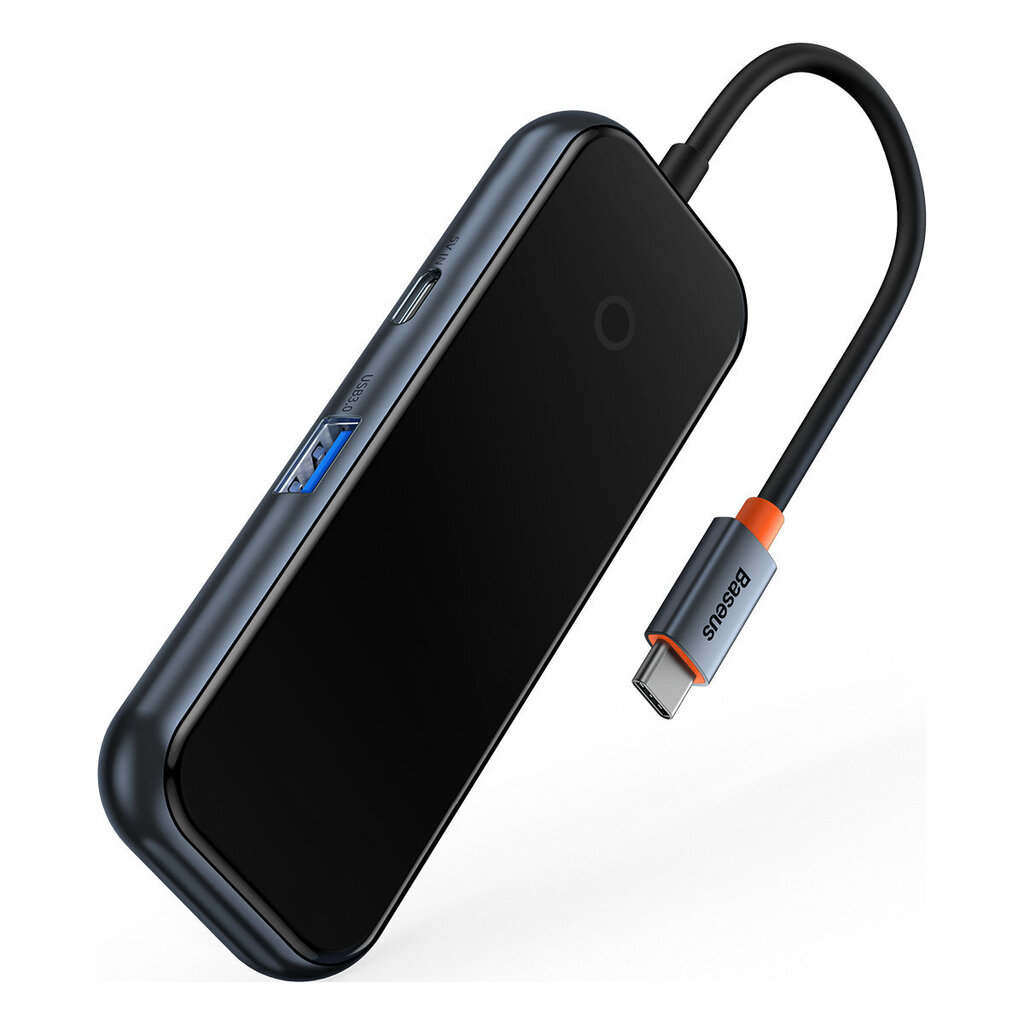 Baseus AcmeJoy HUB 4-Port USB-C to 1xUSB-C / 4xUSB3.0 dark gray cena un informācija | Adapteri un USB centrmezgli | 220.lv