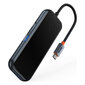 Baseus AcmeJoy HUB 4-Port USB-C to 1xUSB-C / 4xUSB3.0 dark gray cena un informācija | Adapteri un USB centrmezgli | 220.lv