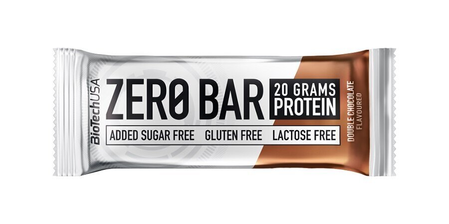 Proteīnu batoniņš BioTech Zero Bar ar šokolādi, 50 g цена и информация | Batoniņi | 220.lv