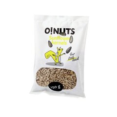 Lobītas saulespuķu sēklas O!Nuts, 150 g cena un informācija | Uzkodas, čipsi | 220.lv