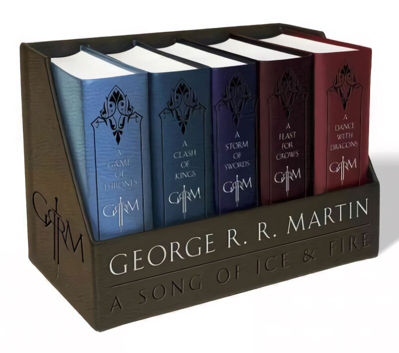 George R. R. Martin's A Game of Thrones Leather-Cloth Boxed Set (Song of Ice and Fire Series): A Game of Thrones, A Clash of Kings, A Storm of Swords, A Feast for Crows, and A Dance with Dragons цена и информация | Fantāzija, fantastikas grāmatas | 220.lv