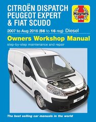 Citroen Dispatch, Peugeot Expert & FIAT Scudo Diesel ('07-Aug '16) 56 to 16 цена и информация | Путеводители, путешествия | 220.lv