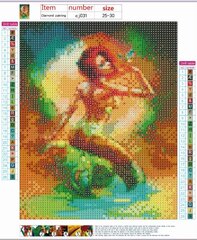 Алмазная картина-мозаика 5D набор (клеика страз) 25x30 см DK32215 цена и информация | Алмазная мозаика | 220.lv