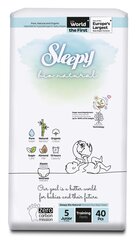 Подгузники-трусики Sleepy, Bio Natural, 5 junior, 11-18 кг., 40 штук цена и информация | Подгузники | 220.lv