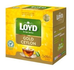 Melnā tēja Loyd Gold Ceylon, 20 x 2 g cena un informācija | Tēja | 220.lv
