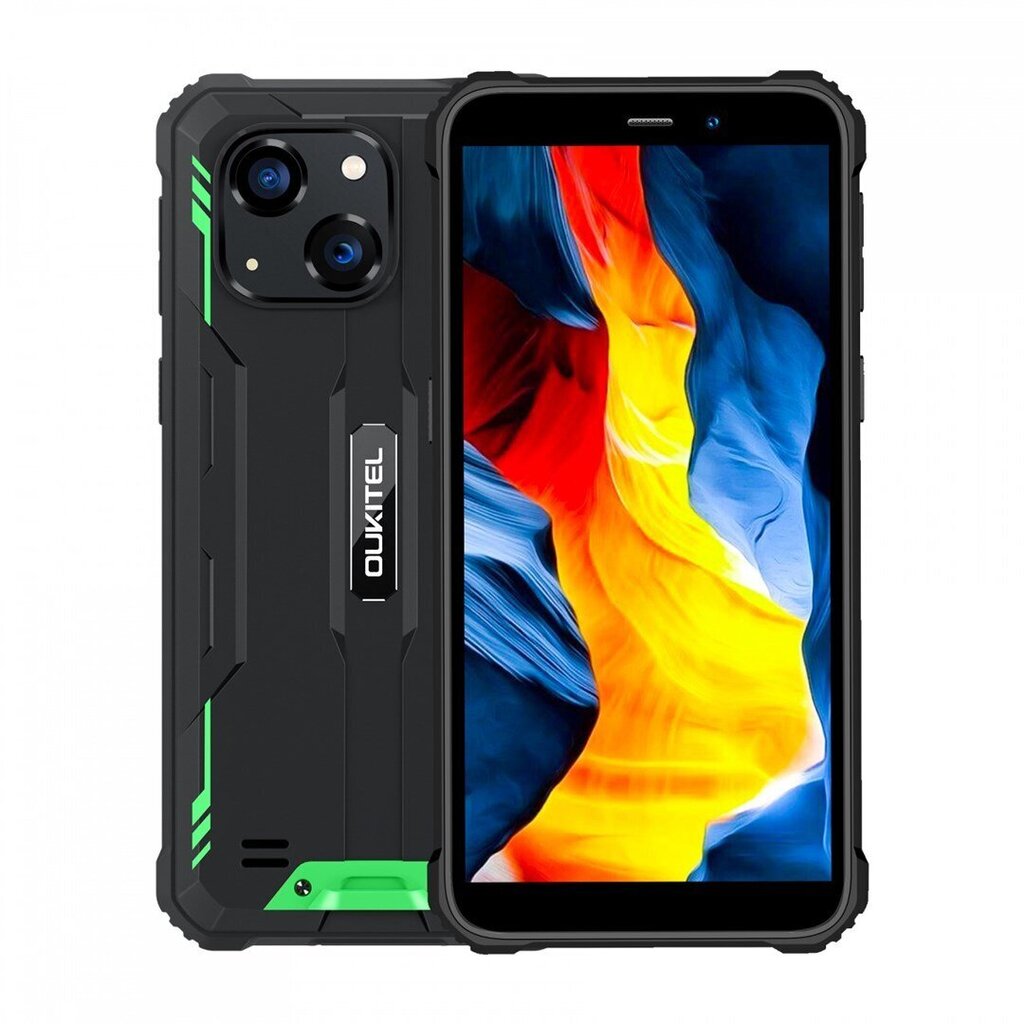 Oukitel WP20, Dual SIM, 4/32GB, Green cena un informācija | Mobilie telefoni | 220.lv