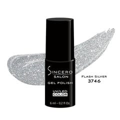 Gela nagu lakas Sincero Salon Flash Silver 3746, 6 ml цена и информация | Лаки для ногтей, укрепители | 220.lv