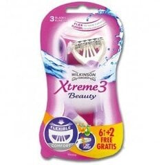 Wilkinson Xtreme3 beauty skuvekļi (6+2) цена и информация | Косметика и средства для бритья | 220.lv