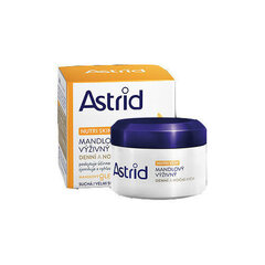 Astrid Nutri Skin Almond nourishing day and night cream for dry and very dry skin 50ml цена и информация | Наносите на чистую кожу лица. Подержите около 10-15 минут и смойте водой. | 220.lv