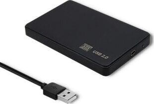 Qoltec Cietā diska adapterisUSB2.0 HDD / SSD 2.5 "SATA3 blac цена и информация | Адаптеры и USB разветвители | 220.lv