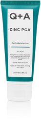 Q+A Zinc PCA Daily Moisturiser dienas krēms 75 ml cena un informācija | Sejas krēmi | 220.lv