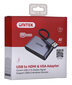UNITEK ADAPTER USB-A - HDMI & VGA, FULLHD, M/F цена и информация | Adapteri un USB centrmezgli | 220.lv