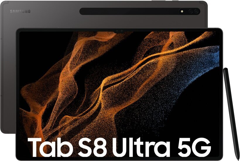 Samsung Galaxy Tab S8 Ultra 5G 8/128GB SM-X906BZAAEUB цена и информация | Planšetdatori | 220.lv
