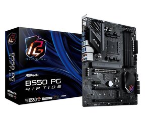 ASRock AM4 B550 PG Riptide 90-MXBGH0-A0UAYZ cena un informācija | Mātesplates | 220.lv