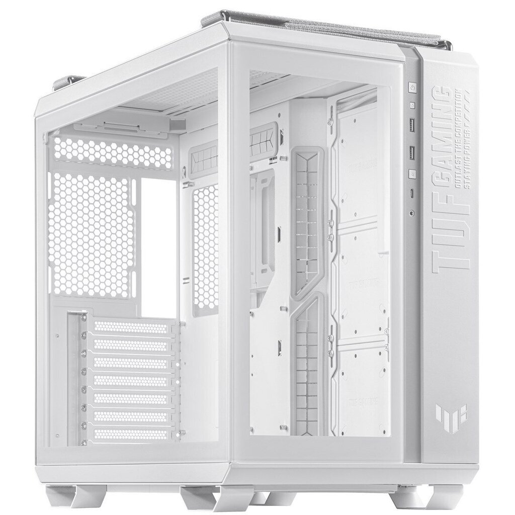 ASUS TUF Gaming GT502 Midi Tower White cena un informācija | Datoru korpusi | 220.lv