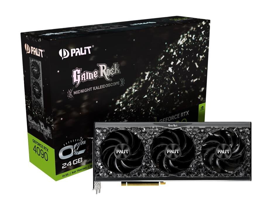 Palit GeForce RTX 4090 GameRock OC, 24 GB|GDDR6X|384 bit|PCIE 4.0 16x|GPU 2235 MHz|1xHDMI|3xDisplayPort|NED4090S19SB-1020G цена и информация | Videokartes (GPU) | 220.lv
