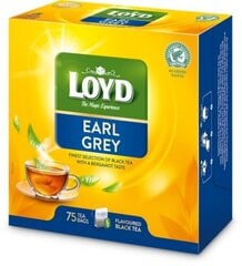 Loyd Earl Grey ароматизированный черный чай, 75 x 1,7 г цена и информация | Чай | 220.lv