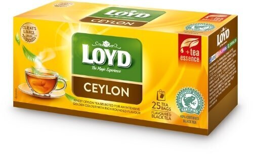 Loyd aromātiska Ceilonas melnā tēja, 25 gab. cena un informācija | Tēja | 220.lv