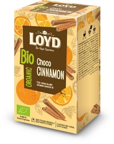 Ekoloģiska zāļu tēja Loyd Choco Cinnamon, 20 x 2 g цена и информация | Tēja | 220.lv