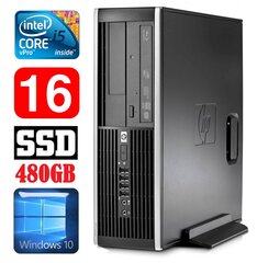 HP 8100 Elite SFF i5-650 16GB 480SSD DVD WIN10 cena un informācija | Stacionārie datori | 220.lv