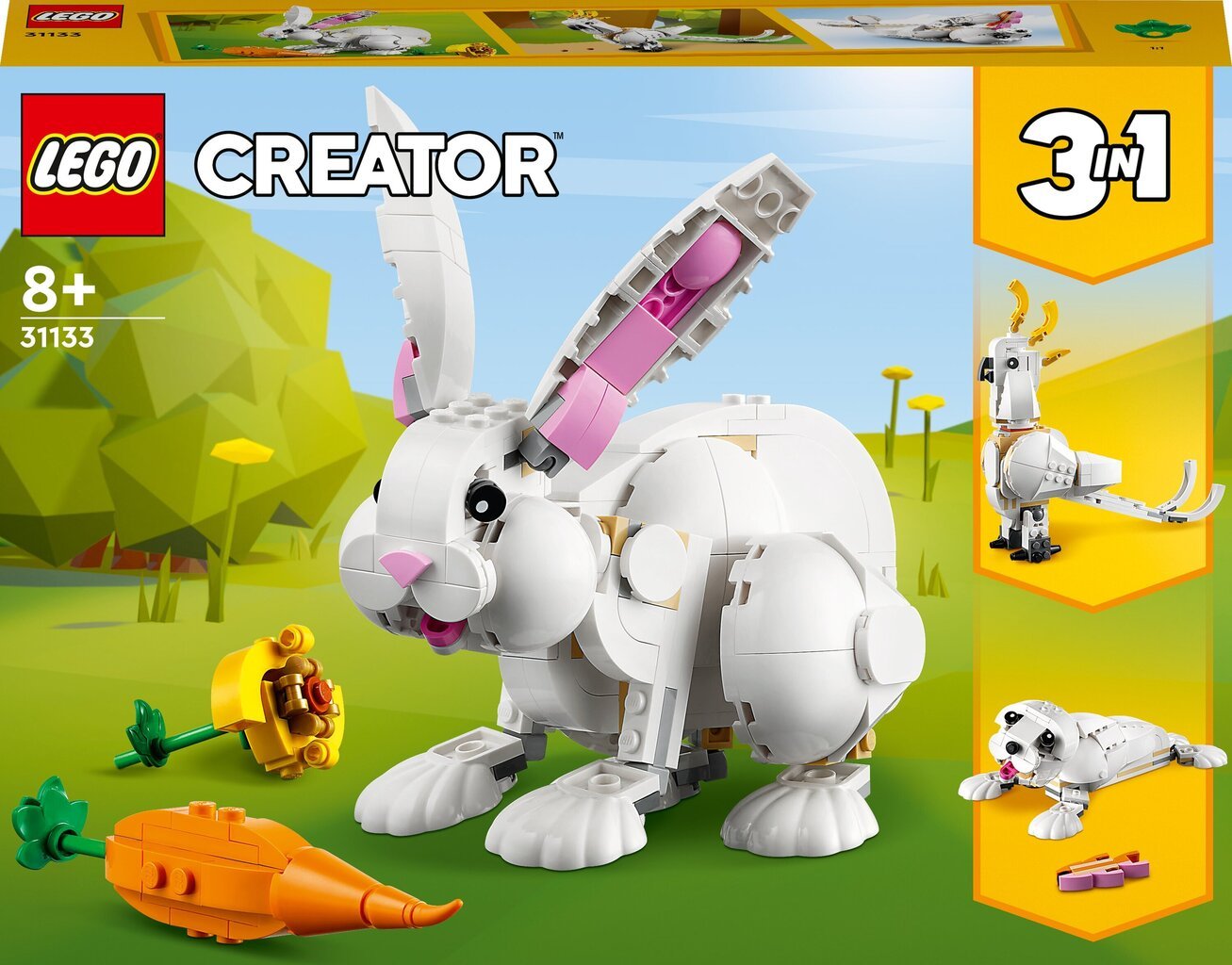 31133 LEGO® Creator 3in1 Baltais trusis цена и информация | Konstruktori | 220.lv