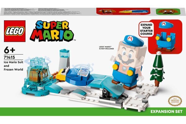 71415 LEGO® Super Mario Papildus komplekts „Ledus Mario tērps un Ledus pasaule“ цена и информация | Konstruktori | 220.lv