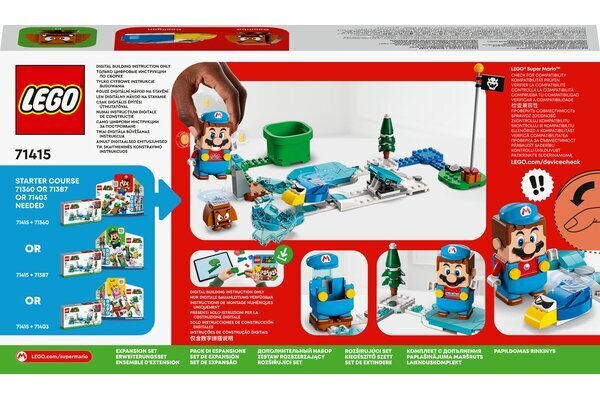 71415 LEGO® Super Mario Papildus komplekts „Ledus Mario tērps un Ledus pasaule“ цена и информация | Konstruktori | 220.lv