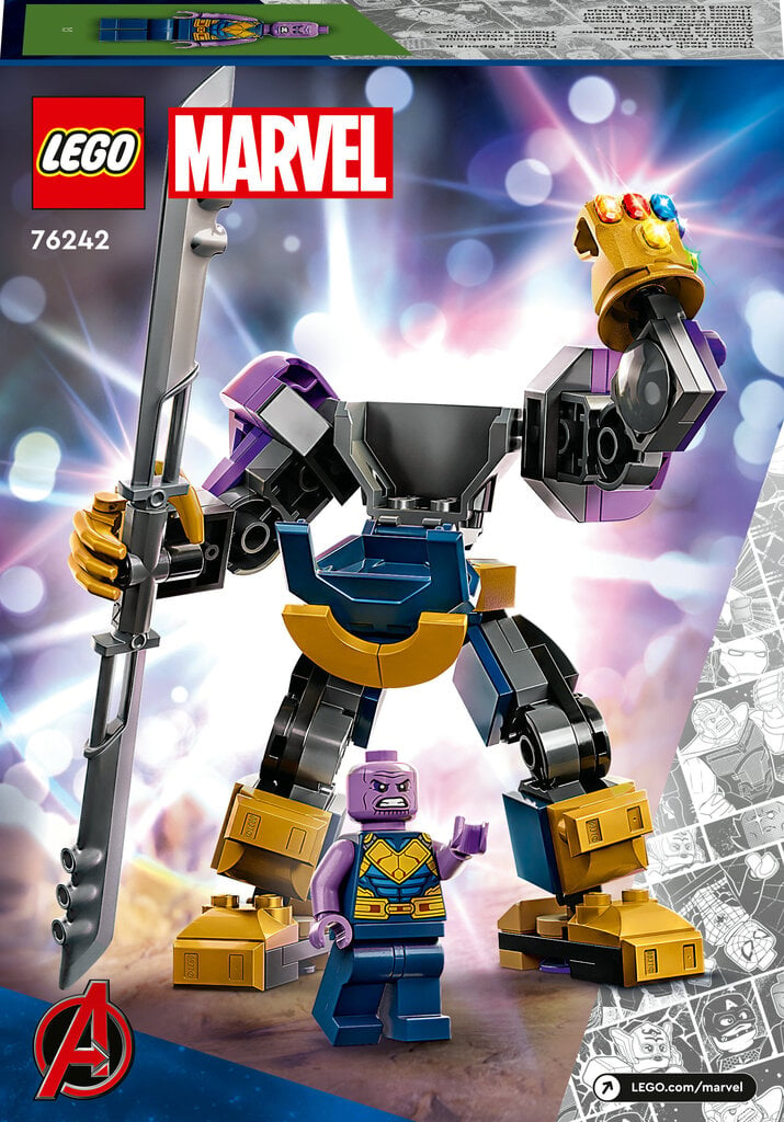 76242 LEGO® Marvel Thanos bruņu robots cena un informācija | Konstruktori | 220.lv