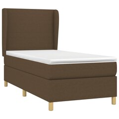 Atsperu gulta ar matraci vidaXL, 80x200 cm, tumši brūns цена и информация | Кровати | 220.lv