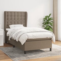 Atsperu gulta ar matraci vidaXL, 80x200 cm, pelēkbrūns цена и информация | Кровати | 220.lv