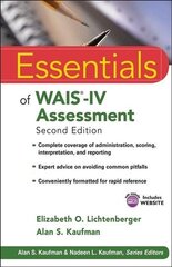 Essentials of WAIS-IV Assessment 2e 2nd Edition cena un informācija | Sociālo zinātņu grāmatas | 220.lv