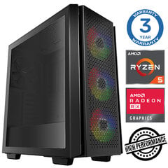 Стационарный компьютер INTOP Ryzen 5 5500 32GB 1TB SSD M.2 NVME RX580 8GB no-OS цена и информация | Стационарные компьютеры | 220.lv