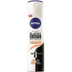 Nivea Black & White Invisible Ultimate Impact - Pretsviedru aerosols 150 ml цена и информация | Дезодоранты | 220.lv