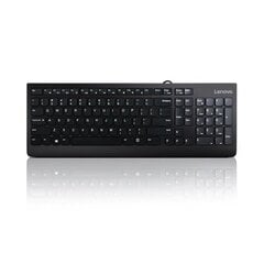 Lenovo USB Keyboard 300 Keyboard layout English, Black, Wired Via USB cena un informācija | Klaviatūras | 220.lv
