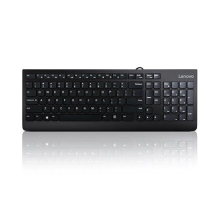 Lenovo USB Keyboard 300 Keyboard layout English, Black, Wired Via USB цена и информация | Klaviatūras | 220.lv